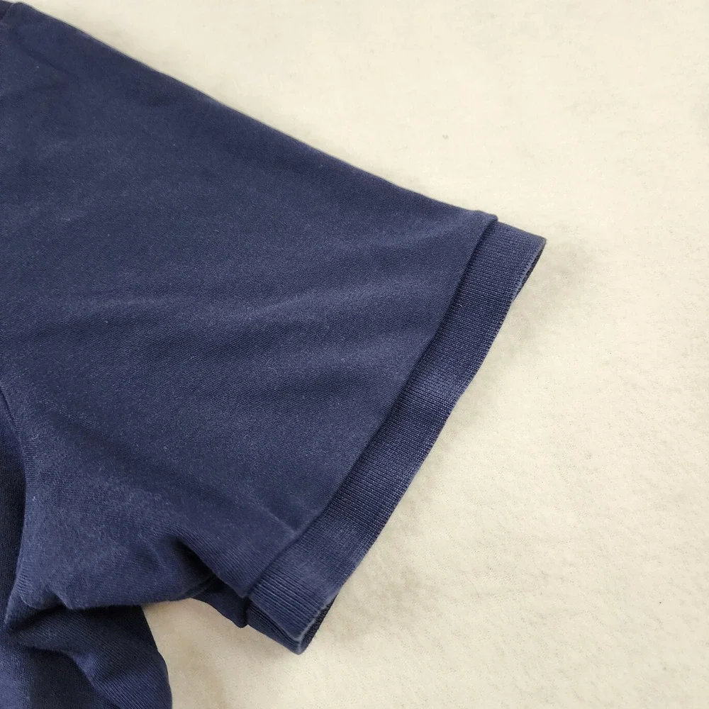 Polo Ralph Lauren Polo Mens Large Navy Blue Pima Soft Touch Short Sleeve Logo